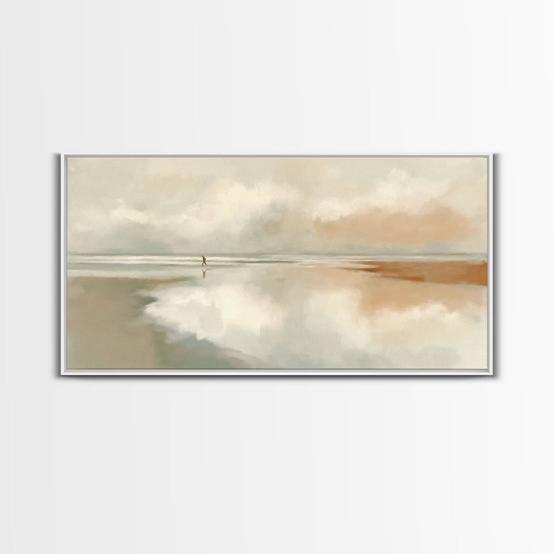 Solitary Grace – Framed Canvas Print – Christian Wall Art – Christian Art Canvas – Jesus Painting – Subtle Christian Art – Christian Gift I