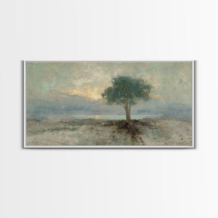 Dawnstead Tree – Framed Canvas Print – Christian Art – Vintage Christian Art – Christian Wall Art – Christian Art Canvas – Subtle Christian