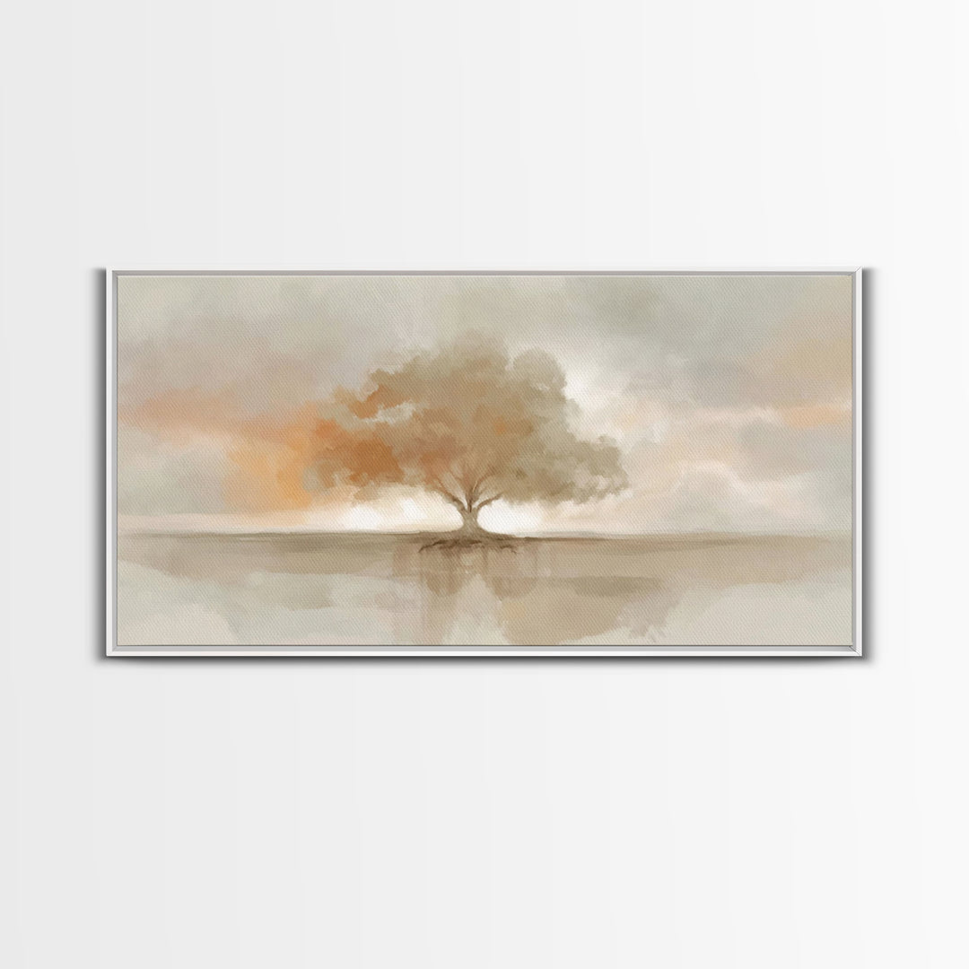 Autumn Refuge – Framed Canvas Print – Christian Art Print – Christian Wall Art – Vintage Christian Art – Christian Art Canvas – Christian G