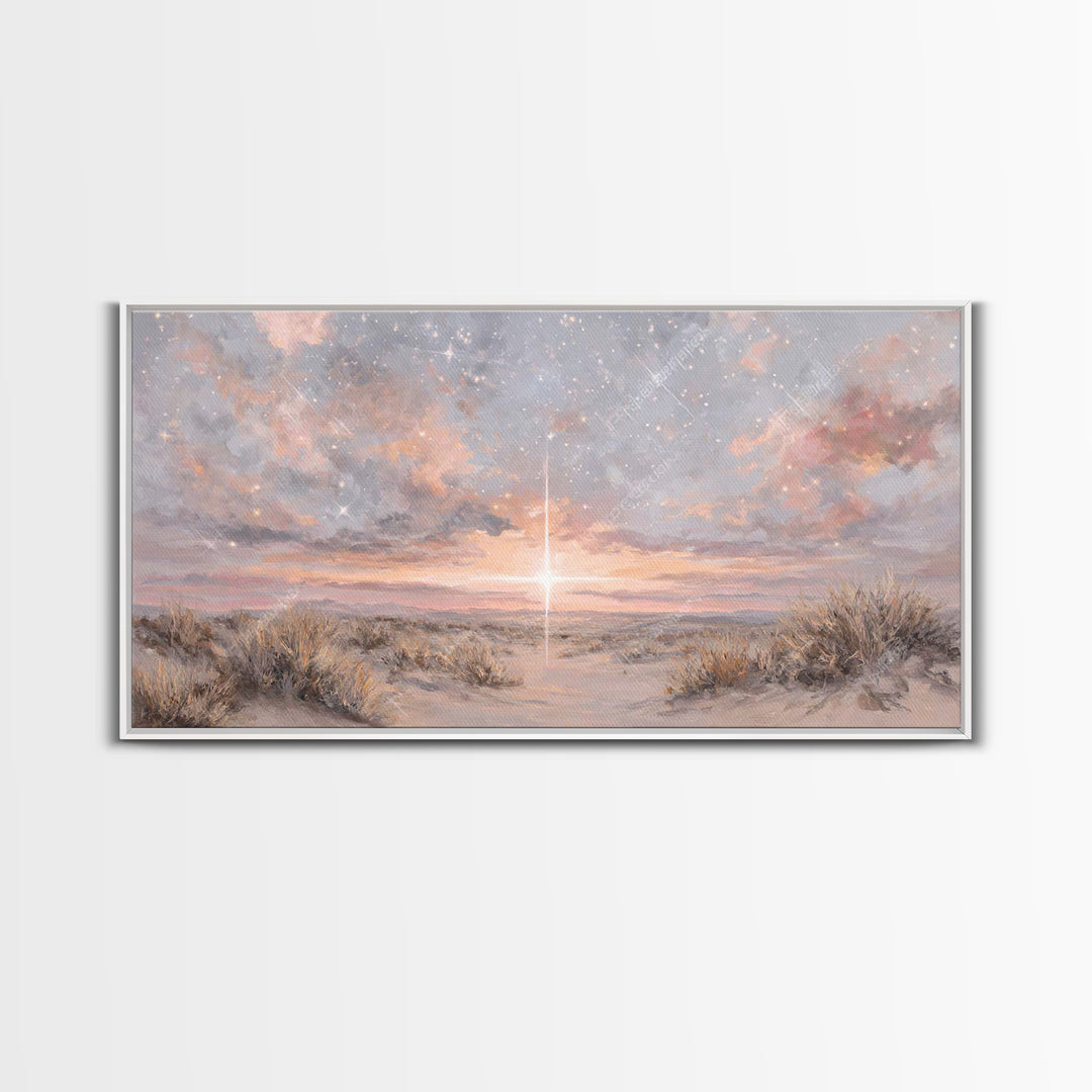 Radiant Messiah | Framed Canvas Print | Christian Christmas Art | Christian Wall Art | Jesus Painting | Christmas Art | Christian Art Canva