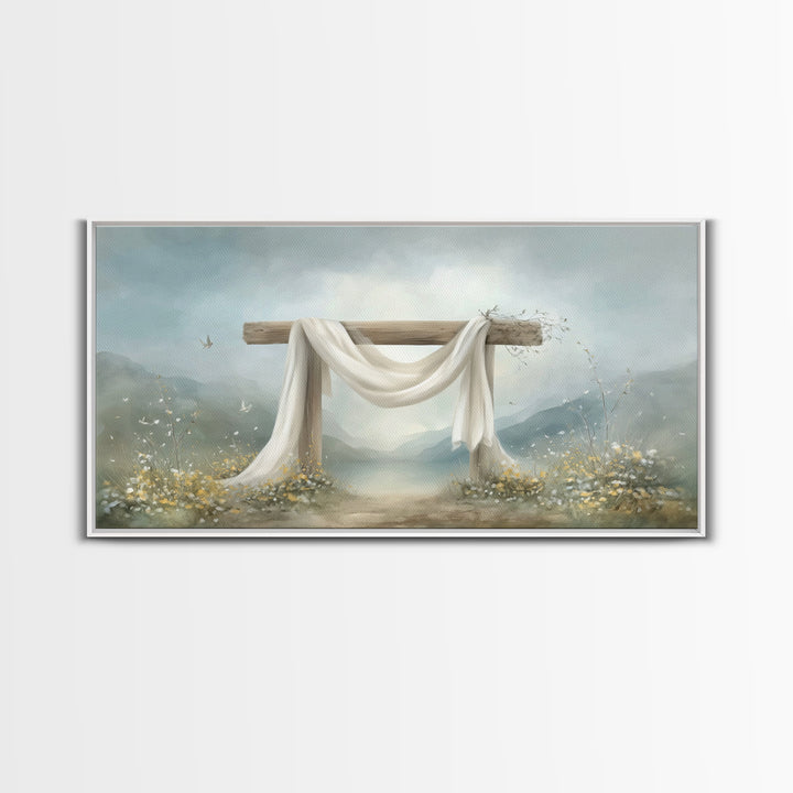 Morning Mercy | Framed Canvas Print | Christian Wall Art | Christian Art Canvas | Moody Christian Art | Christian Christmas Art | Christian