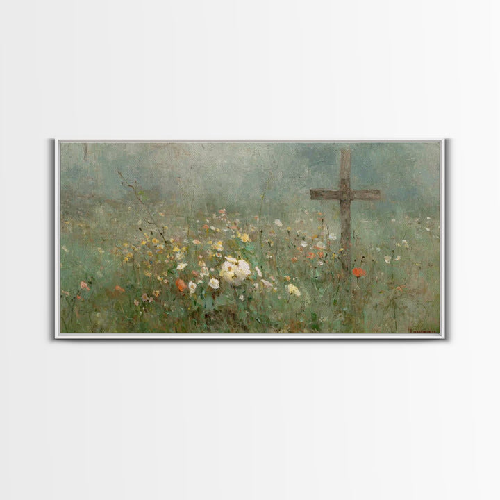Morning Of Grace | Framed Canvas Print | Christian Wall Art | Christian Art Canvas | Subtle Christian Paintings | Christian Art Work | Chri