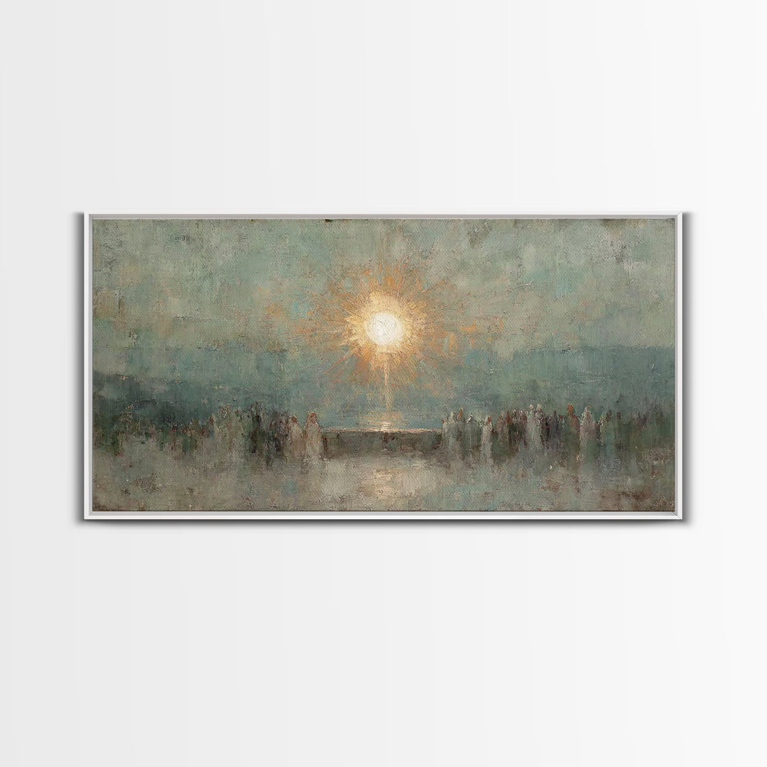 Light Of Salvation – Framed Canvas Print – Christian Wall Art – Christian Art Canvas – Vintage Christian Art – Christian Art Work – Christi