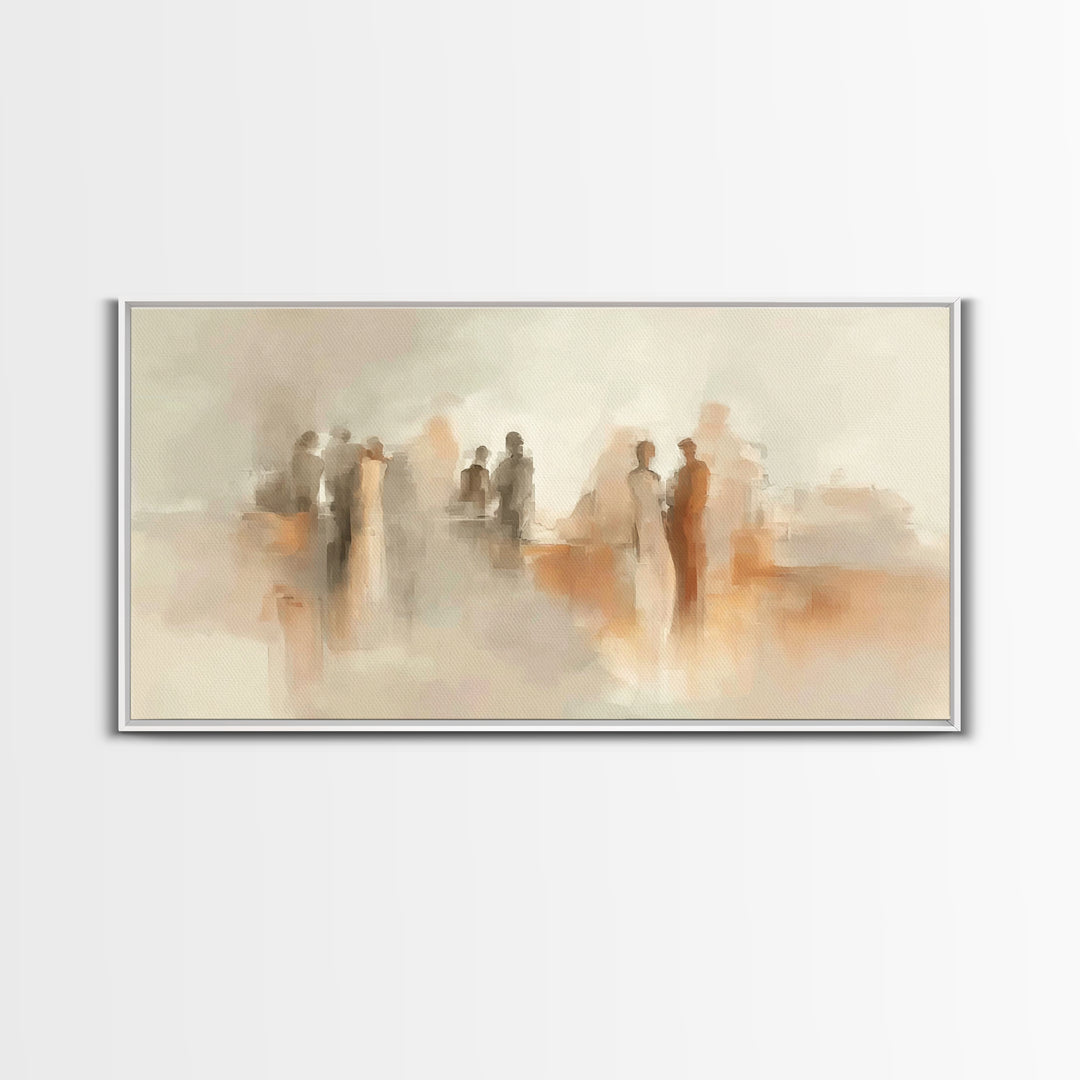 Gathered In Grace – Framed Canvas Print – Christian Wall Art – Christian Art Canvas – Modern Christian Art – Christian Painting