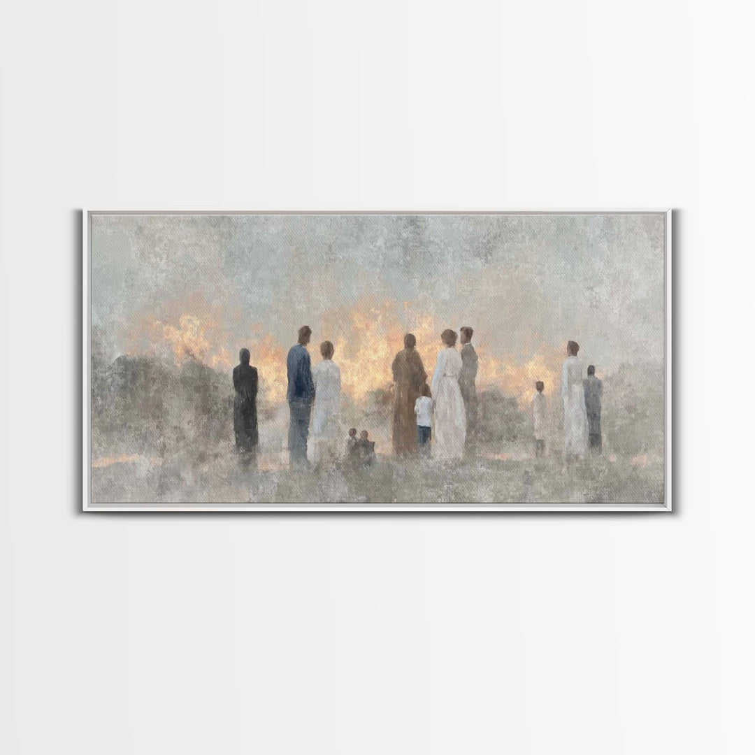 Dawn Of Hope – Framed Canvas Print – Christian Wall Art – Christian Art Work – Minimalist Christian Art – Christian Art Canvas