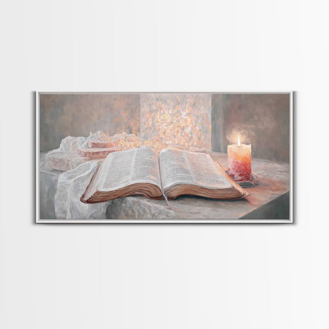 Sacred Stillness – Framed Canvas Print – Christian Wall Art – Christian Art Canvas – Vintage Christian Art – Faith Art