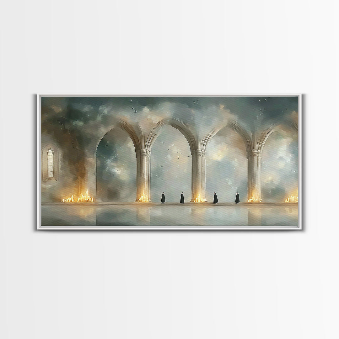 Cathedral Calm, Framed Canvas Print, Christian Wall Art, Christian Art Work, Modern Christian Art, Christian Art Canvas, Christian Decor, S