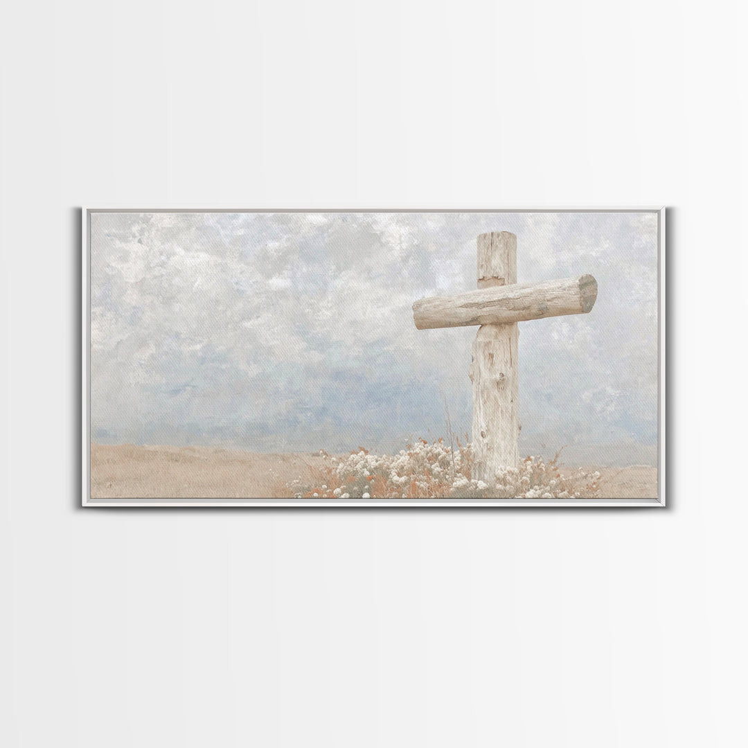 Fields Of Grace – Framed Canvas Print – Christian Art Canvas – Christian Wall Art – Christian Christmas Art – Christian Art Print