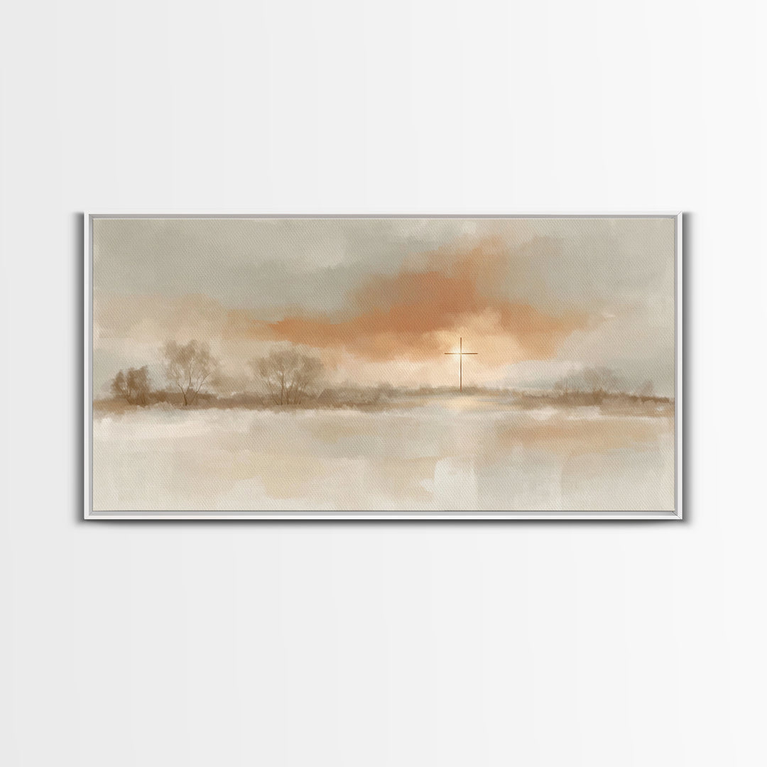 Morning Grace – Framed Canvas Print – Christian Wall Art – Christian Art Canvas – Subtle Christian Art – Christmas Art Prints