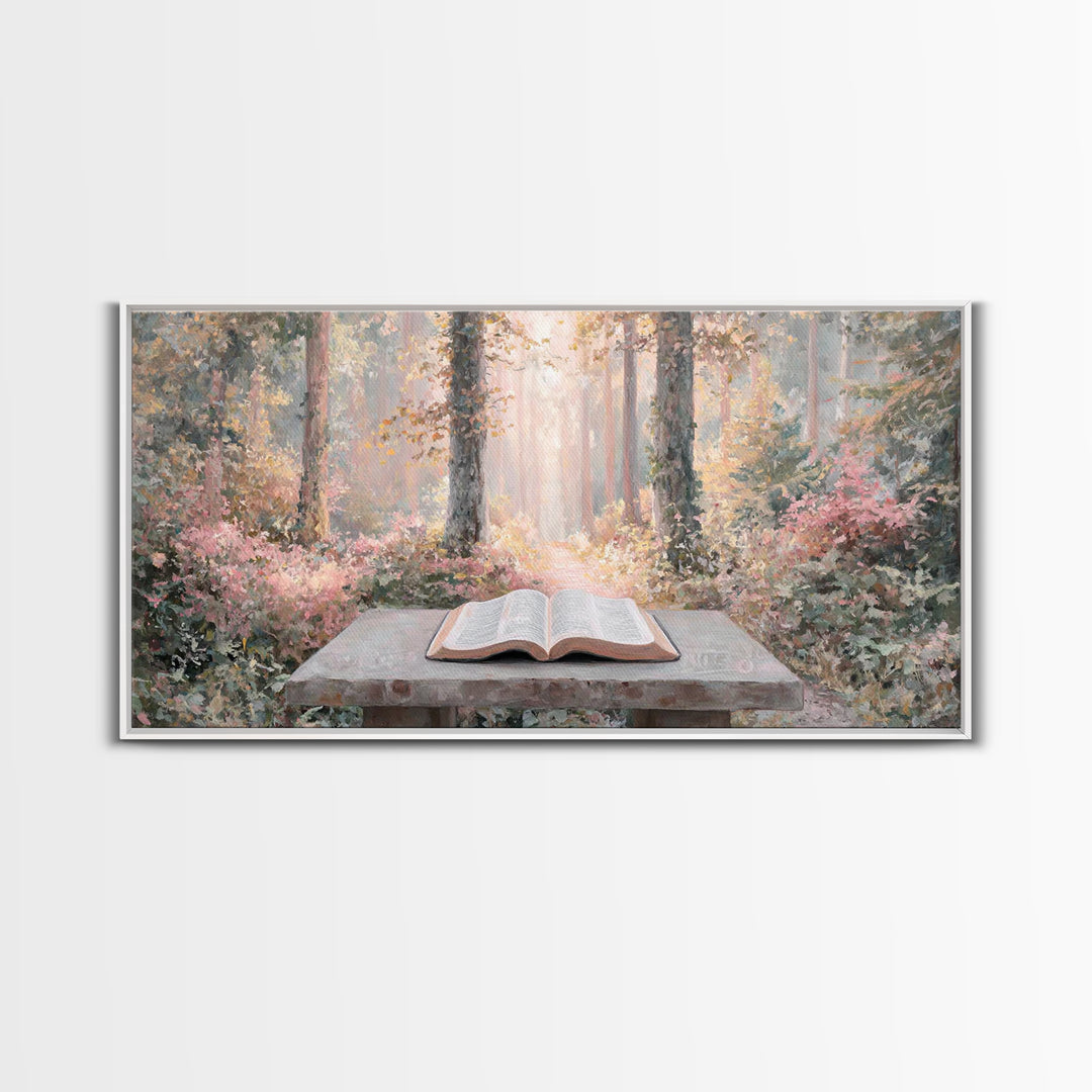 Quiet Illumination - Framed Canvas Print - Christian Art Canvas - Christian Wall Art - Subtle Christian Art - Christian Decor - Minimalist