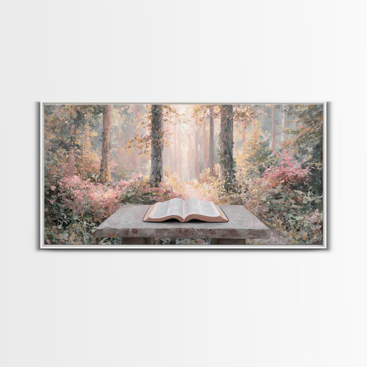 Quiet Illumination - Framed Canvas Print - Christian Art Canvas - Christian Wall Art - Subtle Christian Art - Christian Decor - Minimalist