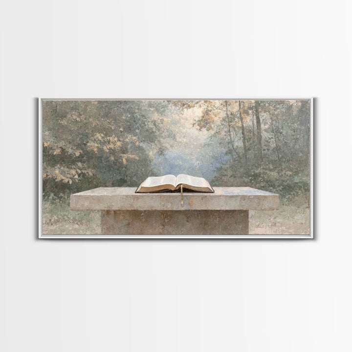 Garden of Grace - Framed Canvas Print - Christian Wall Art - Christian Art Canvas - Christian Painting - Large Christian Art - Christian Gi