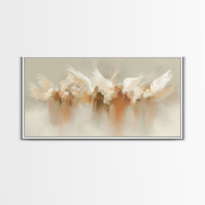Heavenly Chorus – Framed Canvas Print – Christian Wall Art – Christian Art Canvas – Christian Christmas Decorations – Christmas Art Prints