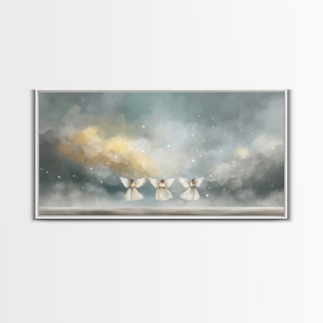 Threefold Glory – Framed Canvas Print – Christian Art – Abstract Christian Art – Christian Art Work – Christian Wall Art – Unique Christian