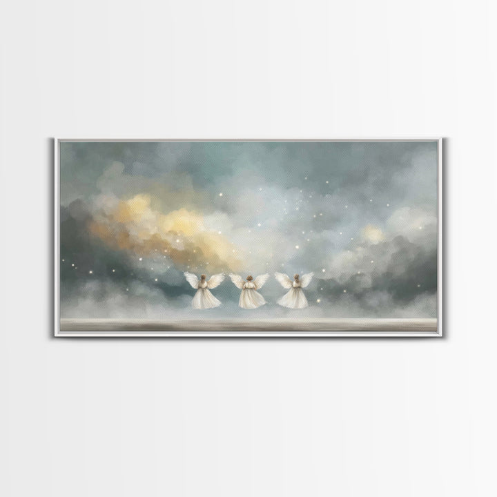 Threefold Glory – Framed Canvas Print – Christian Art – Abstract Christian Art – Christian Art Work – Christian Wall Art – Unique Christian