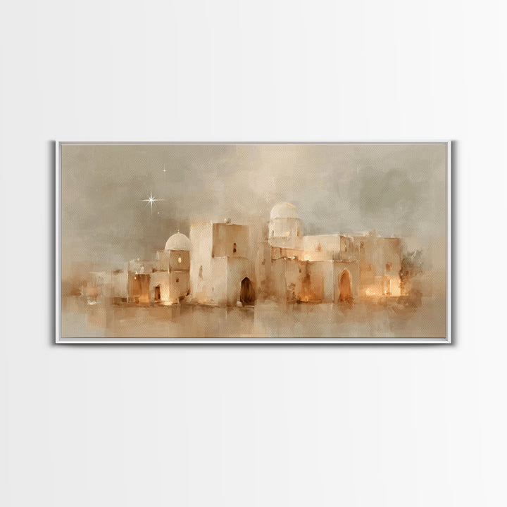 Star of Bethlehem – Framed Canvas Print – Christian Wall Art – Christmas Art Prints – Christian Art Canvas – Christian Christmas Decor – Mo