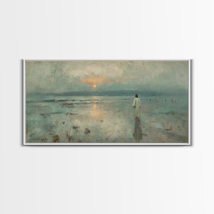 Horizon Grace – Framed Canvas Print – Christian Art Work – Jesus Canvas Art – Christian Wall Art – Subtle Christian Art – Christian Decor F