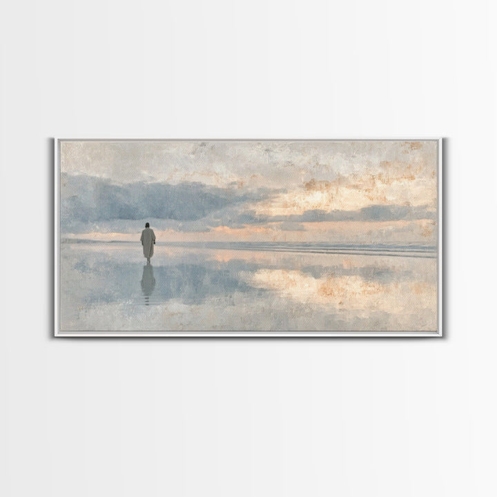 Radiant Peace – Framed Canvas Print – Christian Christmas Art – Christian Wall Art – Christian Art Canvas – Jesus Painting – Christmas Art