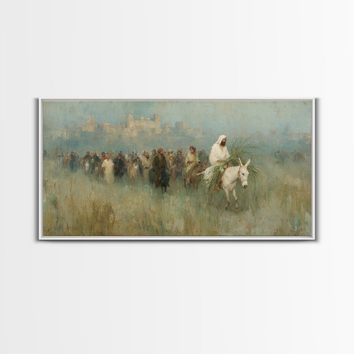 Radiant Messiah Path - Framed Canvas Print - Christian Wall Art - Christian Art Canvas - Jesus Painting - Christian Decor - Christmas Art