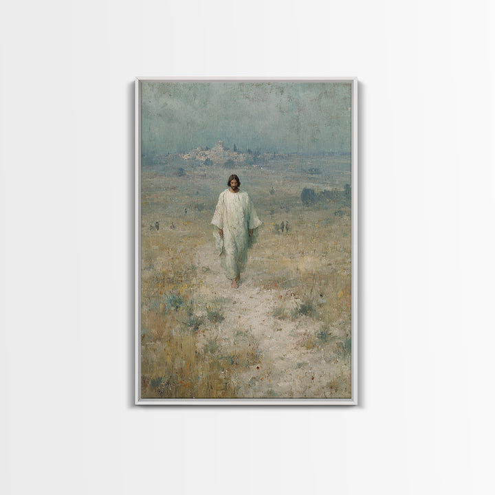 Desert Hope, Framed Canvas Print, Christian Art Canvas, Jesus Painting, Christian Wall Art, Modern Christian Art, Christian Gift, Christmas