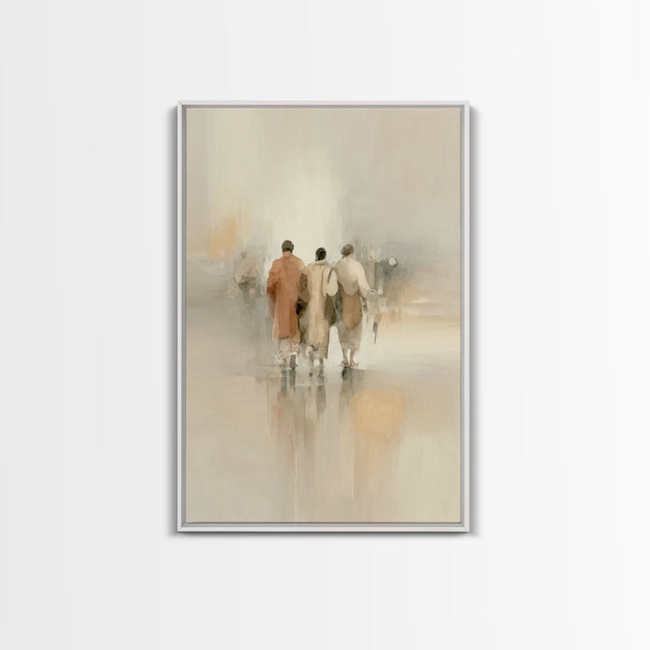 Faithful Companions – Framed Canvas Print – Christian Art Canvas – Christian Wall Art – Christian Paintings – Subtle Christian Art – Christ