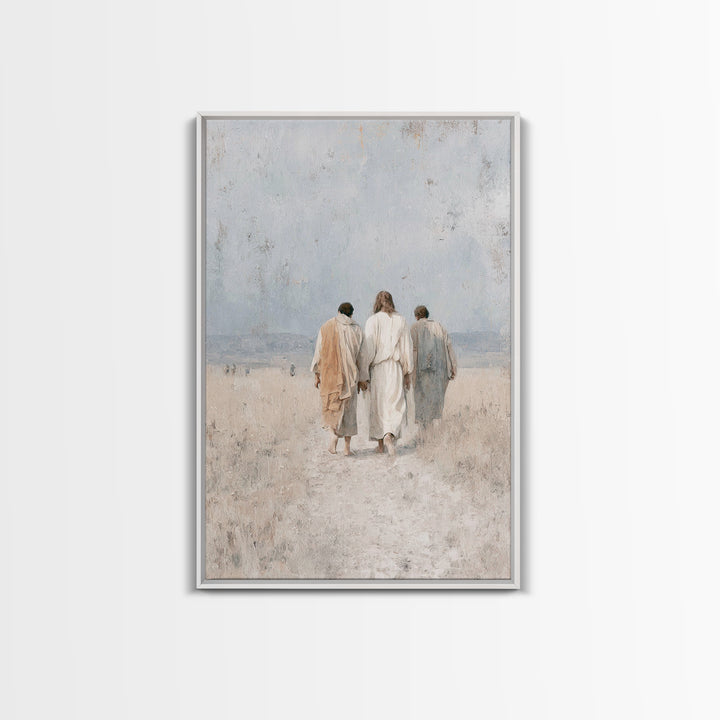 Walk In Hope, Framed Canvas Print, Christian Art Canvas, Christian Wall Art, Christian Paintings, Christian Gift Ideas, Modern Christian Ar