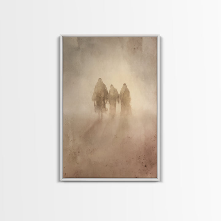 Wilderness Companions – Framed Canvas Print – Christian Art Canvas – Christian Wall Art – Jesus Painting – Subtle Christian Paintings – Chr