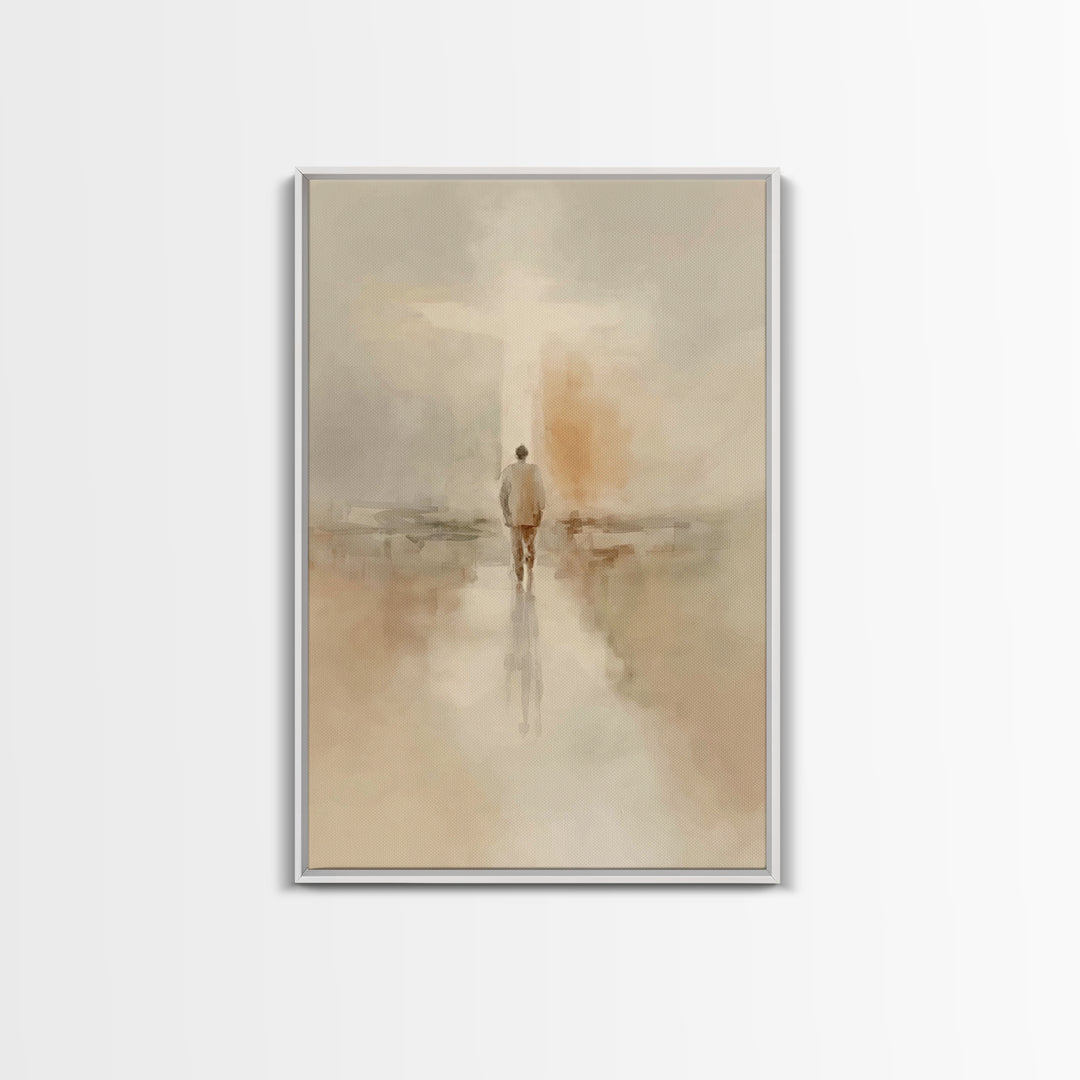 Path Of Faith – Framed Canvas Print – Christian Art Canvas – Christian Wall Art – Christian Painting – Modern Christian Art