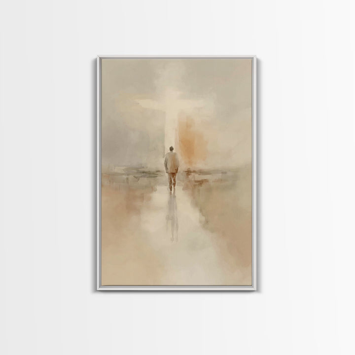 Path Of Faith – Framed Canvas Print – Christian Art Canvas – Christian Wall Art – Christian Painting – Modern Christian Art