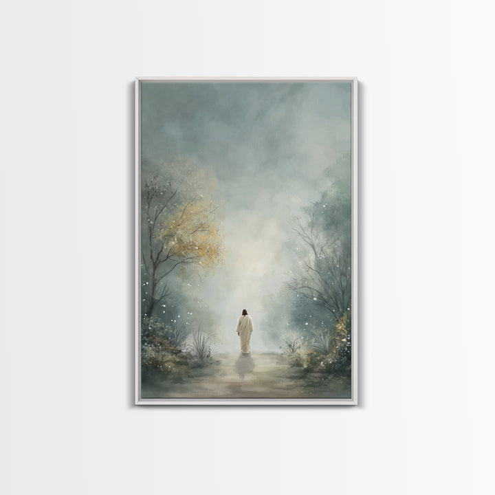 Garden Of Peace – Framed Canvas Print – Christian Art Canvas – Christian Wall Art – Christian Art Painting – Subtle Christian Art