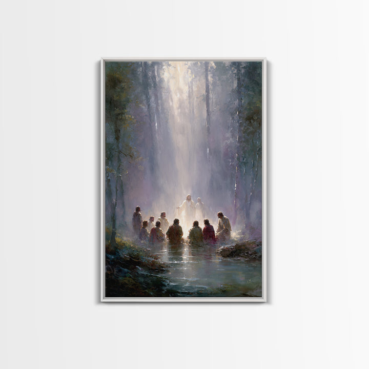 Forest of Glory | Framed Canvas Print | Christian Art Canvas | Jesus Painting | Large Christian Art | Christian Art Work | Christian Gift I
