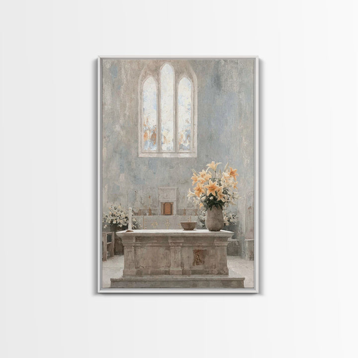 Holy Garden Peace – Framed Canvas Print – Christian Wall Art – Christian Art Canvas – Christian Decor – Christian Christmas Art – Christmas