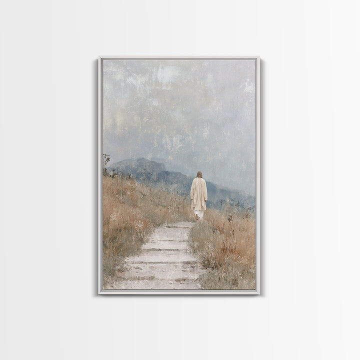 Wilderness Promise – Framed Canvas Print – Christian Wall Art – Christian Art Canvas – Jesus Painting – Subtle Christian Art – Christian Gi