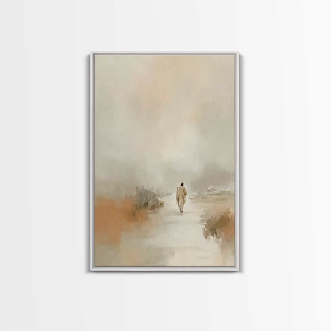 Desert Grace | Framed Canvas Print | Christian Art Canvas | Christian Wall Art | Jesus Painting | Minimalist Christian Art | Christian Chri