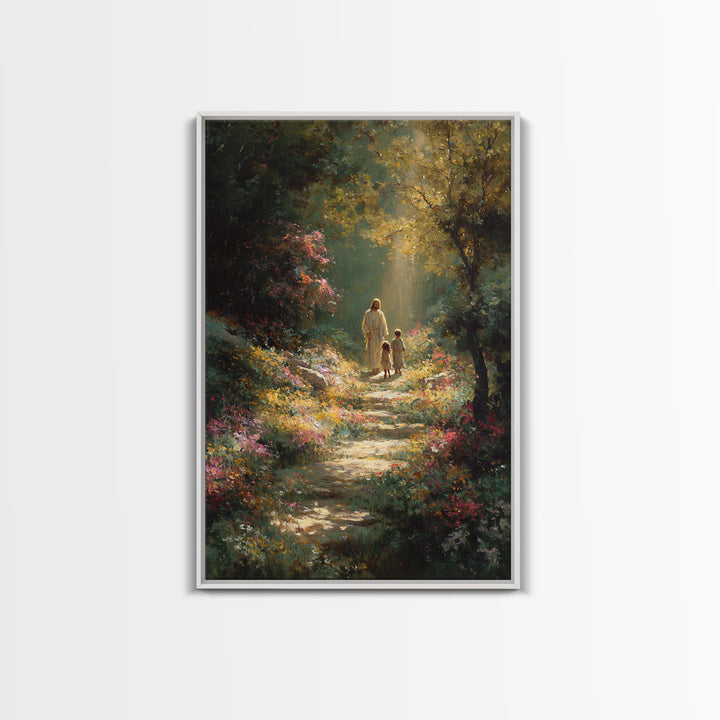 Radiant Promise - Framed Canvas Print - Christian Art Canvas - Jesus Painting - Christian Wall Art - Christmas Art - Christian Gift Ideas