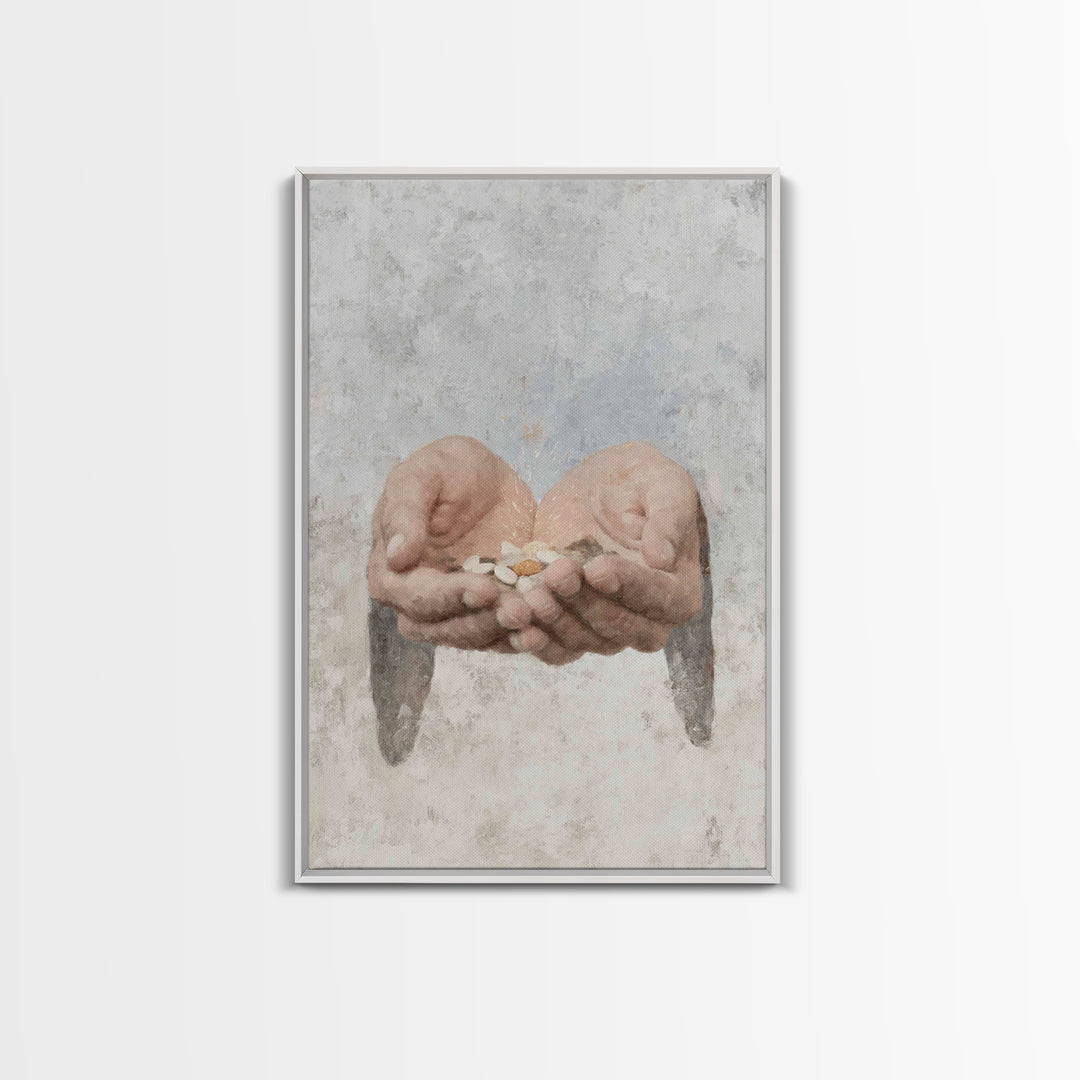 Seeds Of Promise , Framed Canvas Print, Christian Art Prints, Christian Wall Art, Christian Art Canvas, Christian Gift, Modern Christian Pa