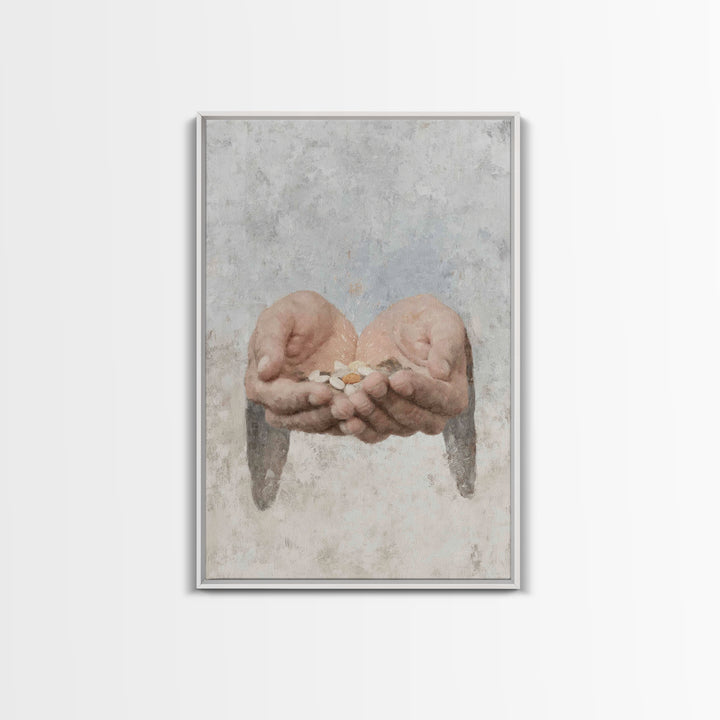 Seeds Of Promise , Framed Canvas Print, Christian Art Prints, Christian Wall Art, Christian Art Canvas, Christian Gift, Modern Christian Pa