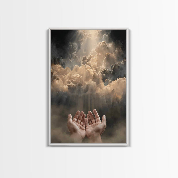 Glory Unveiled | Framed Canvas Print | Christian Wall Art | Christian Art Canvas | Moody Christian Art | Christian Gift Ideas | Modern Chri
