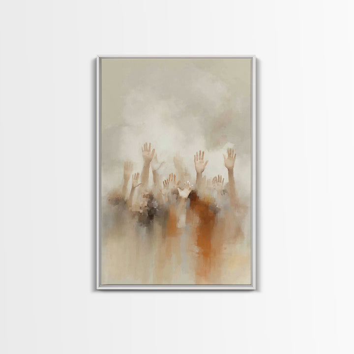 Clouds Of Praise – Framed Canvas Print – Christian Wall Art – Christian Art Canvas – Christian Gift – Modern Christian Art – Large Christia