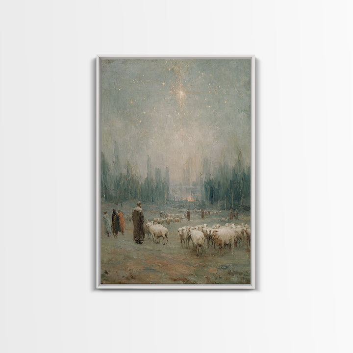 Valley Of Stillness – Framed Canvas Print – Christian Wall Art – Abstract Christian Art – Christian Art Print – Framed Christian Art – Chri