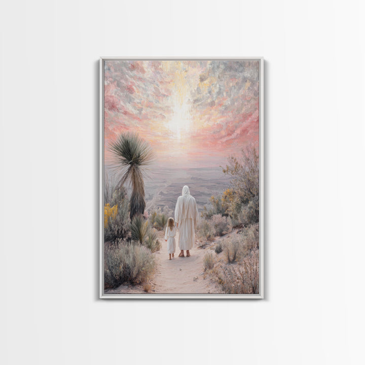 Guided By Heaven – Framed Canvas Print – Christian Wall Art – Christian Art Canvas – Christian Painting – Unique Christian Art – Jesus Art
