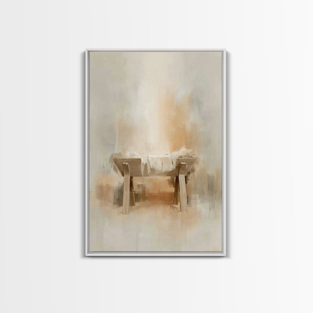 Radiant Hope – Framed Canvas Print – Christian Wall Art – Christian Christmas Art – Christmas Art Framed – White Christmas Art – Christian
