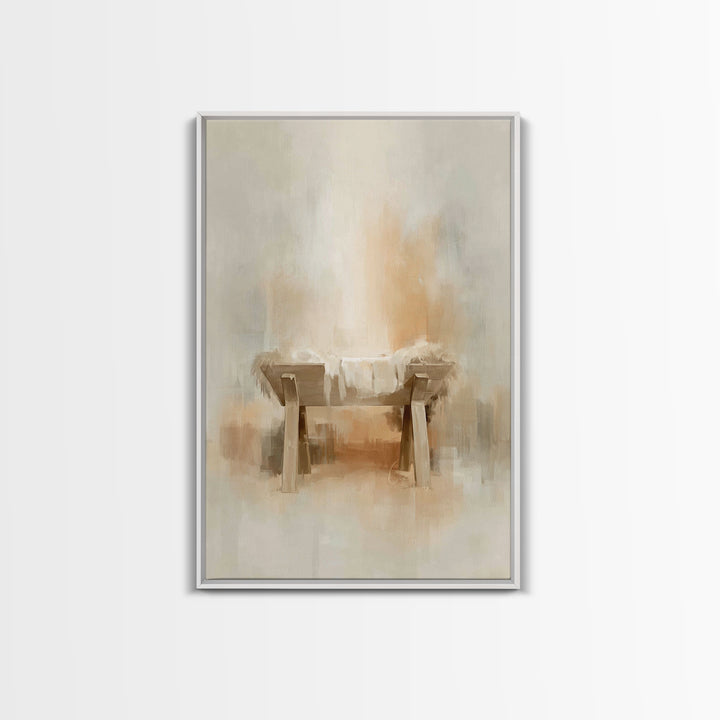 Radiant Hope – Framed Canvas Print – Christian Wall Art – Christian Christmas Art – Christmas Art Framed – White Christmas Art – Christian
