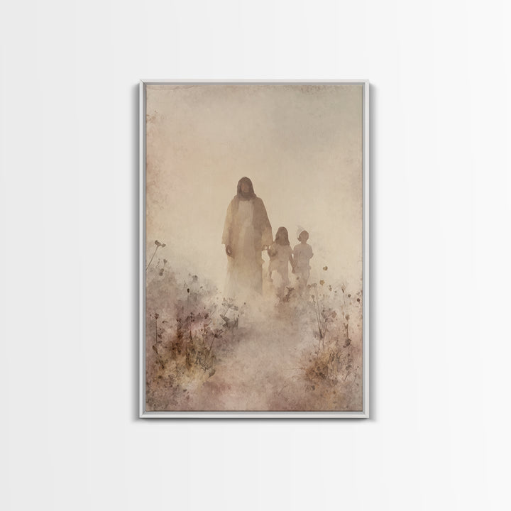 Fields Of Mercy – Framed Canvas Print – Christian Art – Christian Art Canvas – Jesus Painting – Christian Wall Art – Christian Decor