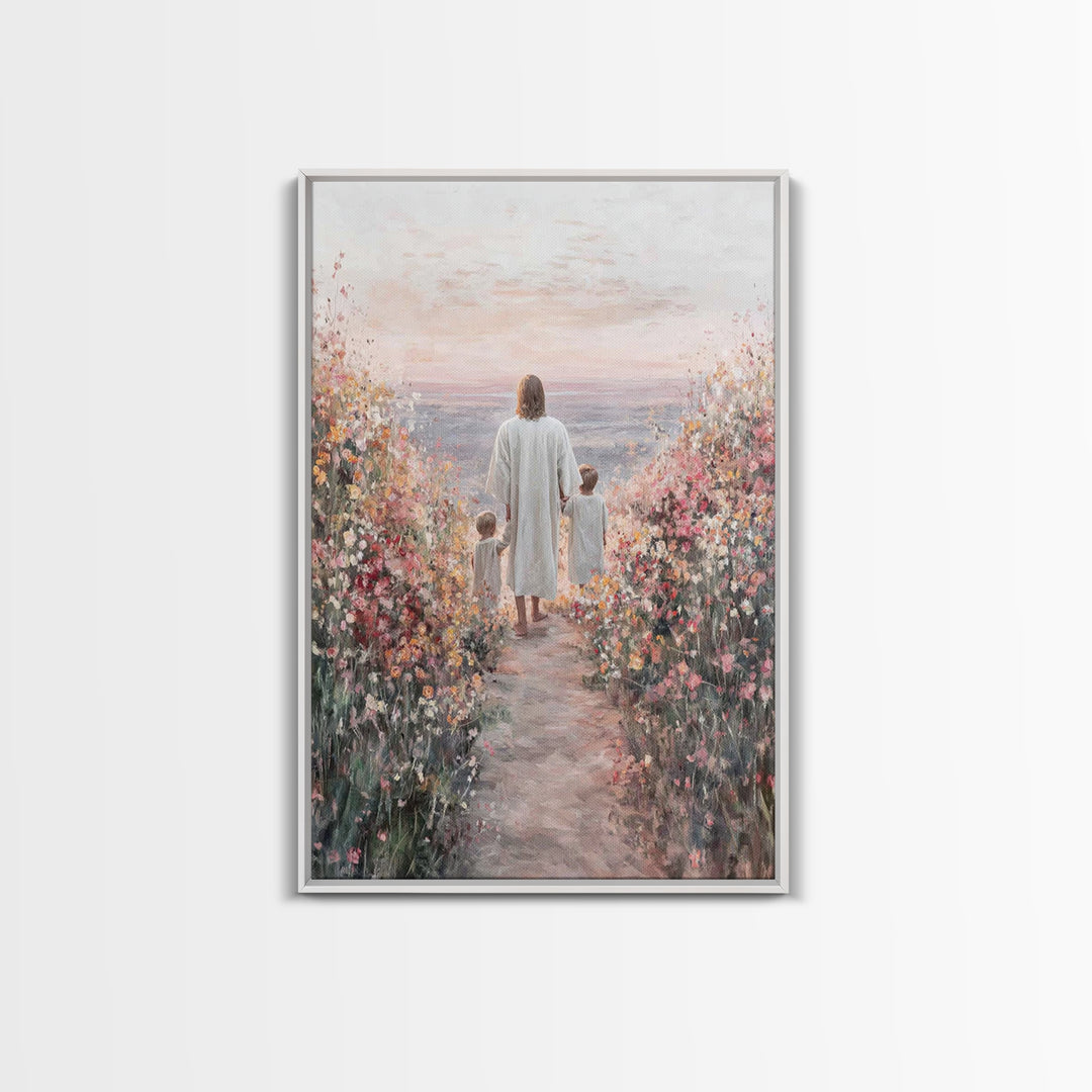 Blossoms Of Hope – Framed Canvas Print – Christian Decor – Christian Wall Art – Christian Art Canvas – Jesus Painting – Christian Art