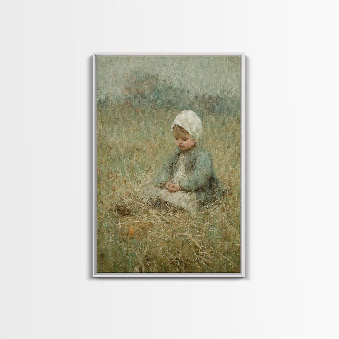 Fields Of Mercy | Framed Canvas Print | Christian Christmas Art | Vintage Christian Art | Christian Wall Art | Christian Art Canvas | Chris