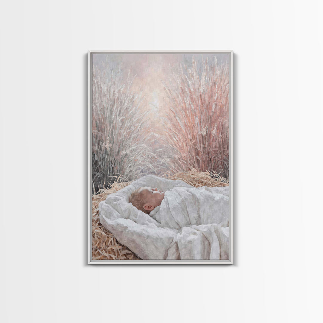 Dawn Of Bethlehem, Framed Canvas Print, Christian Christmas Art, Christian Wall Art, Christmas Canvas Wall Art, Jesus Painting, Christian A