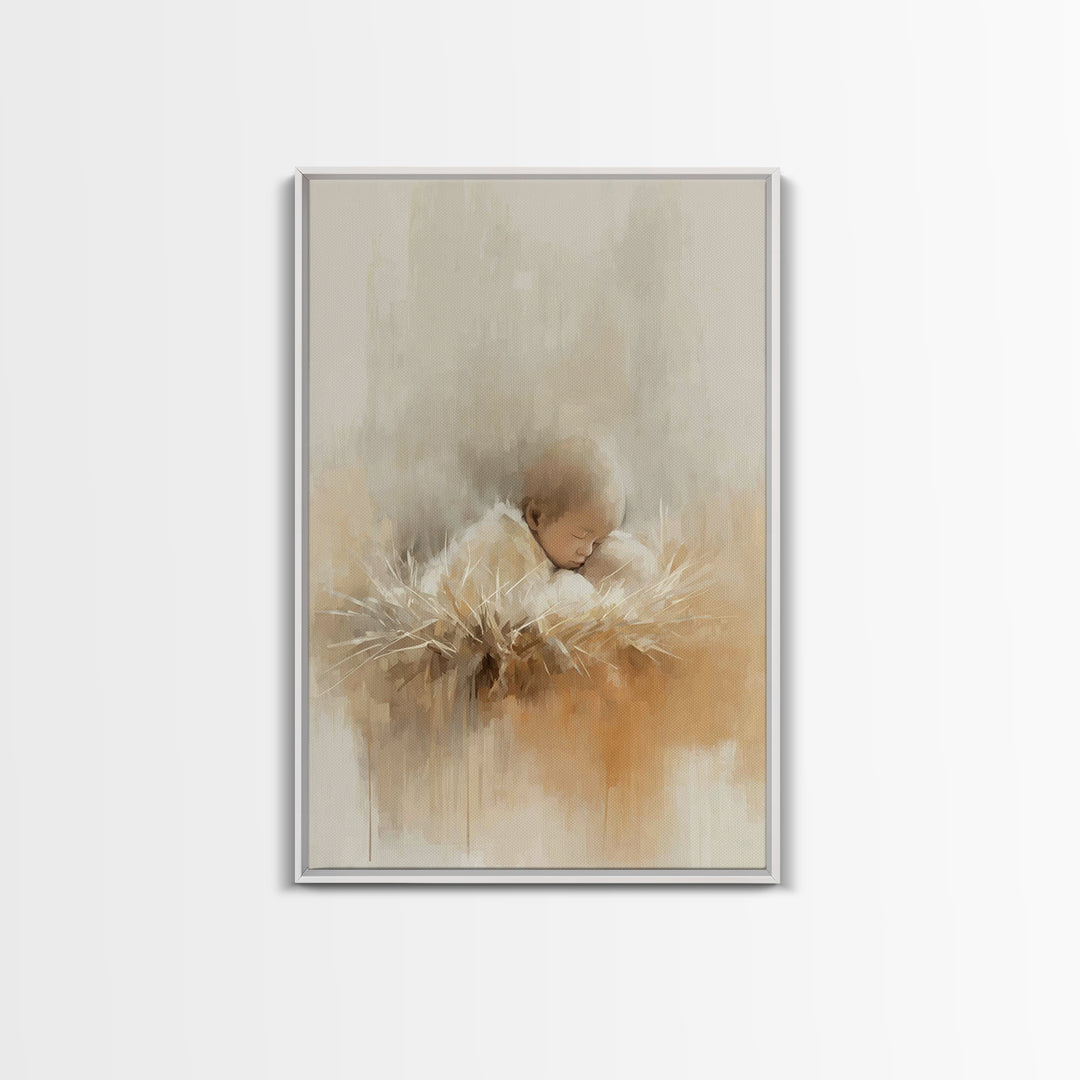 Pastoral Shepherd Calm | Framed Canvas Print | Christian Art Canvas | Christian Wall Art | Jesus Painting | Christian Christmas Art | Chris