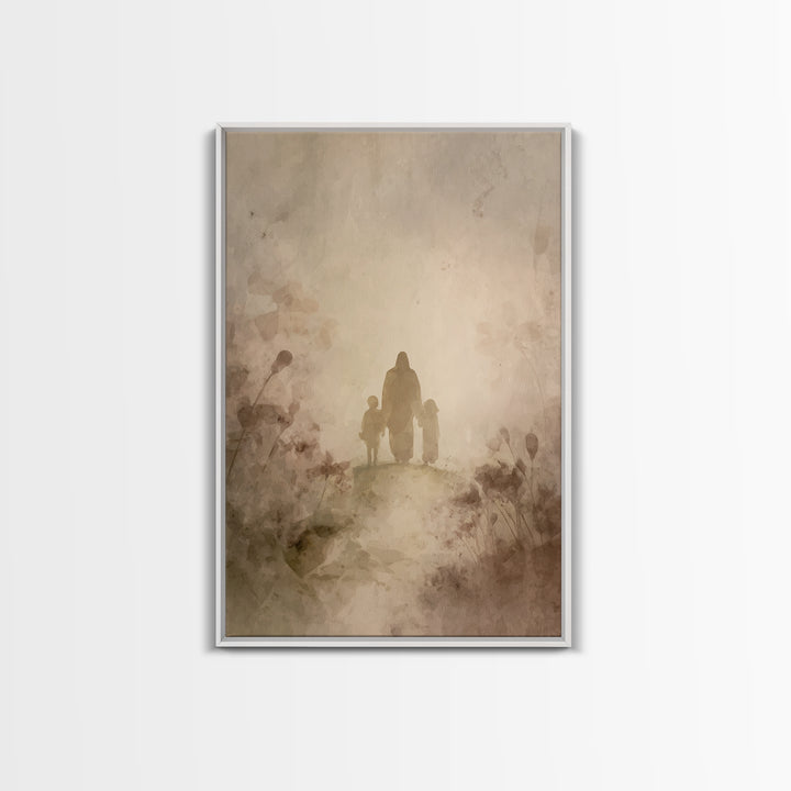Valley Of Grace – Framed Canvas Print – Christian Art Canvas – Christian Wall Art – Jesus Painting – Christian Gift – Modern Christian Art