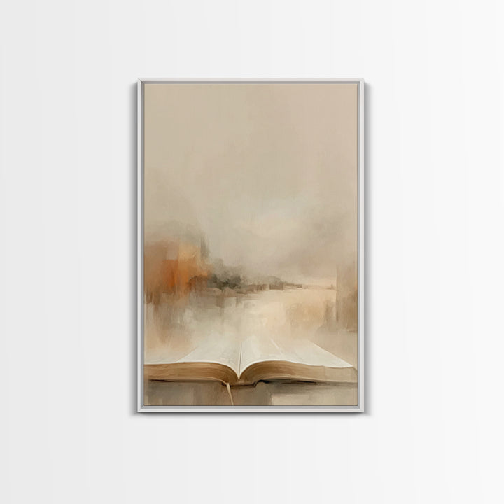Bible Of Peace – Framed Canvas Print – Christian Wall Art – Christian Art Canvas – Christian Art Painting – Minimalist Christian Art – Chri